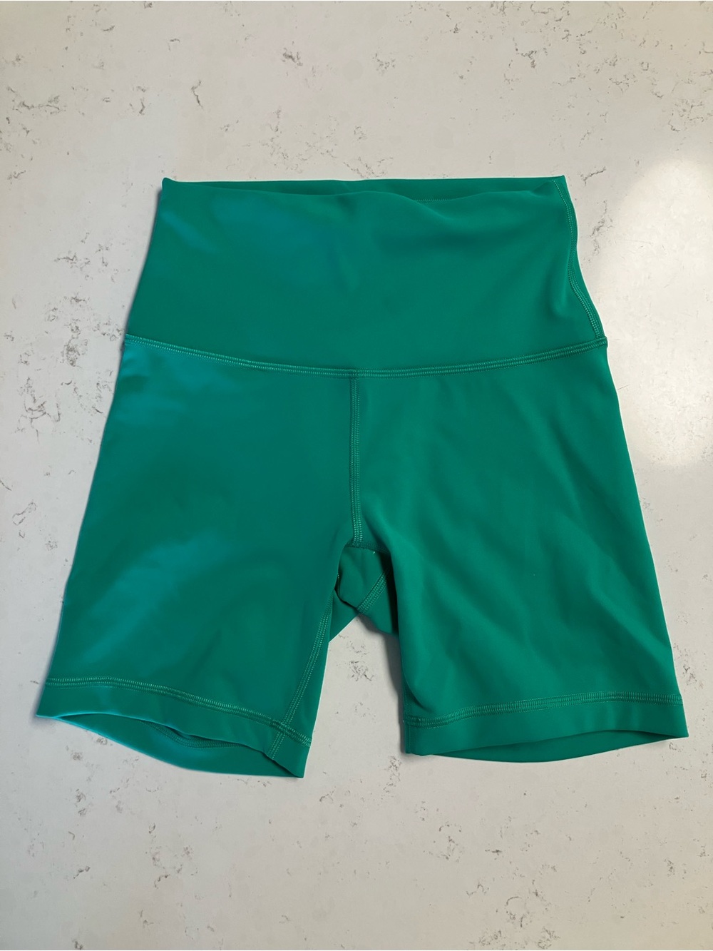 lululemon athletica High-Rise Bike Shorts in Teal Green